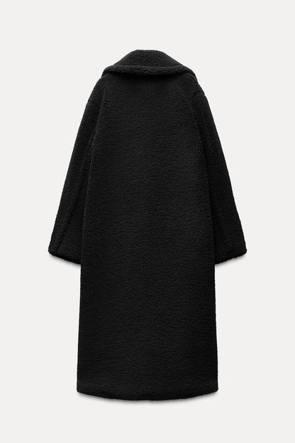 Aurora long women's teddy jacket, cozy and stylish