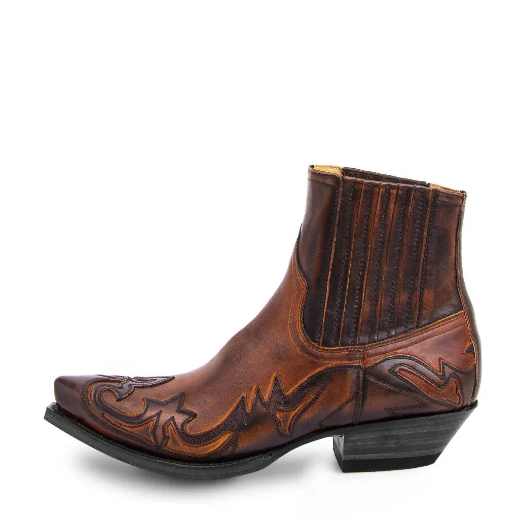 Men’s ankle western slip-on boots – men