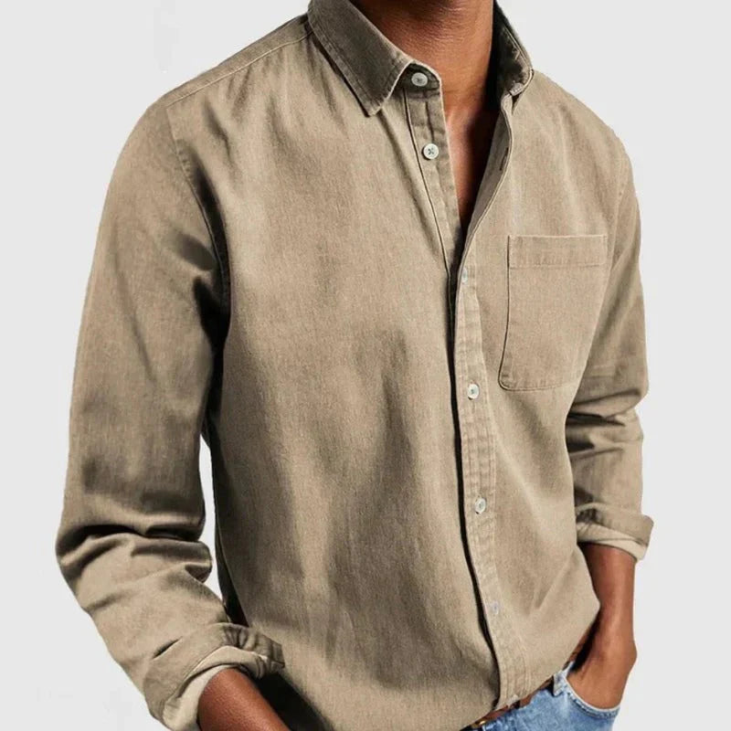 Men’s classic denim shirt – men