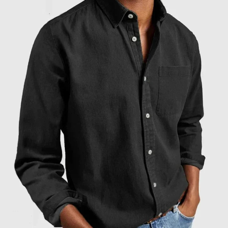 Men’s classic denim shirt – men