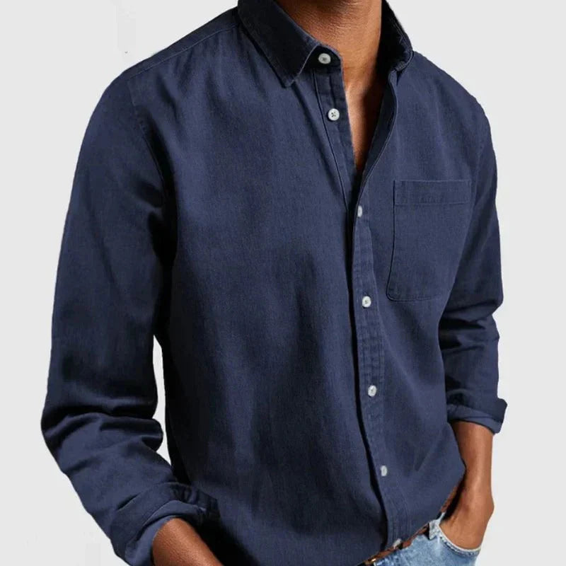 Men’s classic denim shirt – men