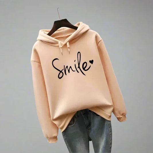 Women’s oversized hoodie with slogan – women