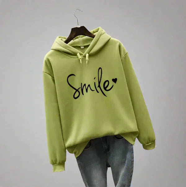 Women’s oversized hoodie with slogan – women