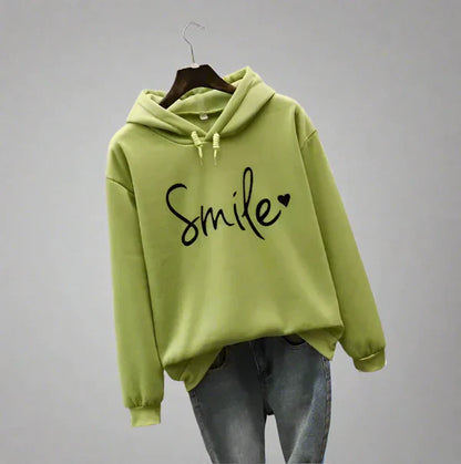 Women’s oversized hoodie with slogan – women