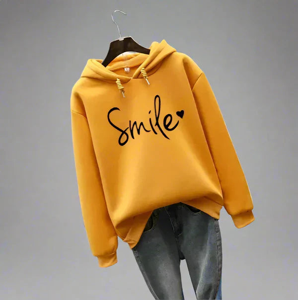 Women’s oversized hoodie with slogan – women