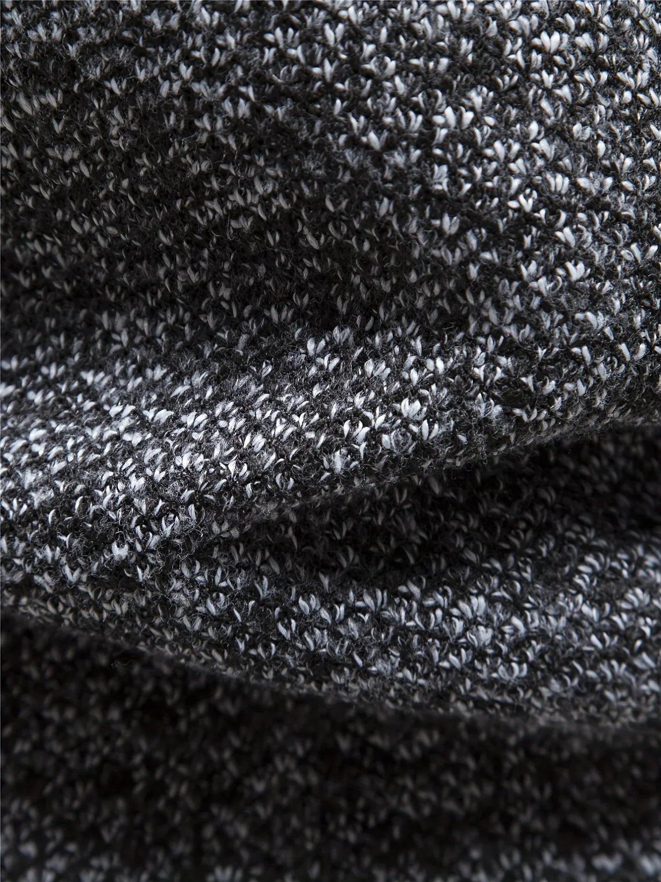 Men’s high-neck quarter-zip knit sweater – men
