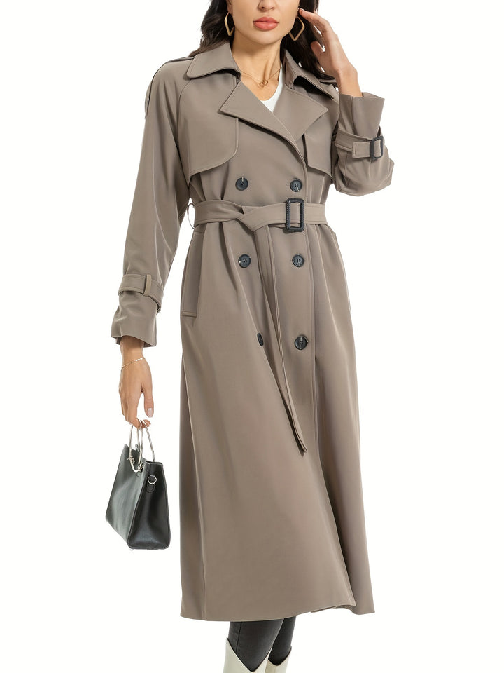 MILA | Long Double-Sided Trench Coat with Belt