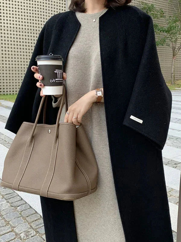 Lisi - long wool coat for women