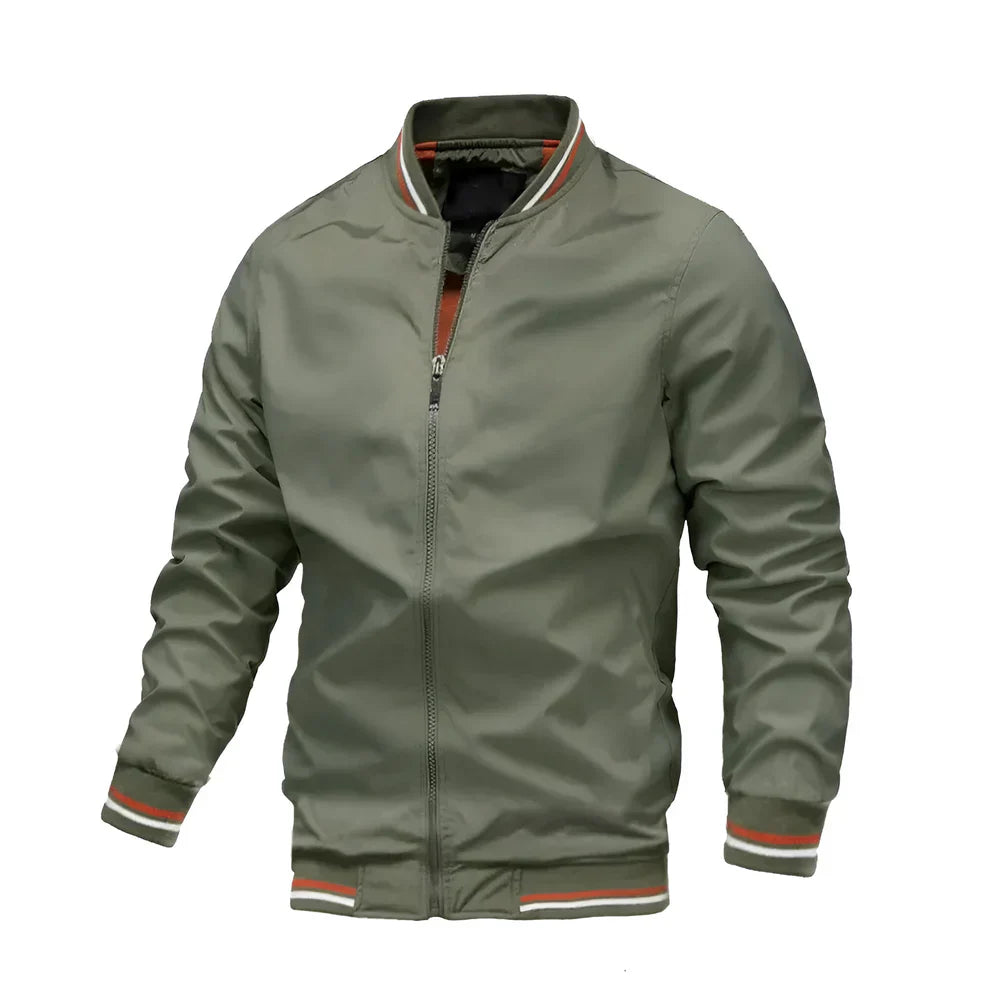 Men’s lightweight bomber jacket casual zip-up – men