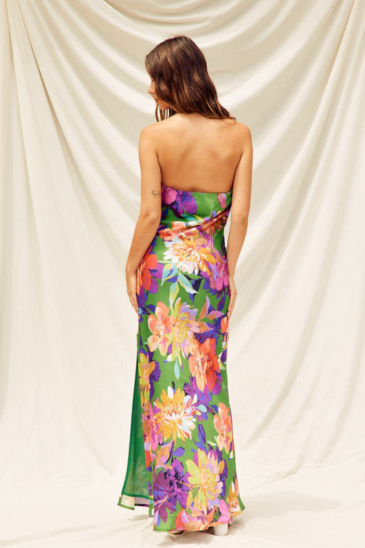 Waitlist 7/20 ♥ Stella Sleeveless Floral Print Maxi Dress Violet