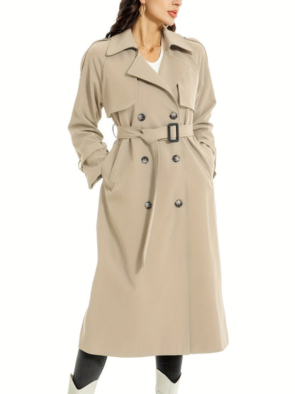 MILA | Long Double-Sided Trench Coat with Belt