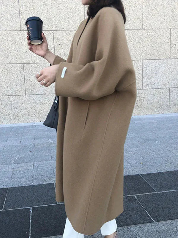 Lisi - long wool coat for women