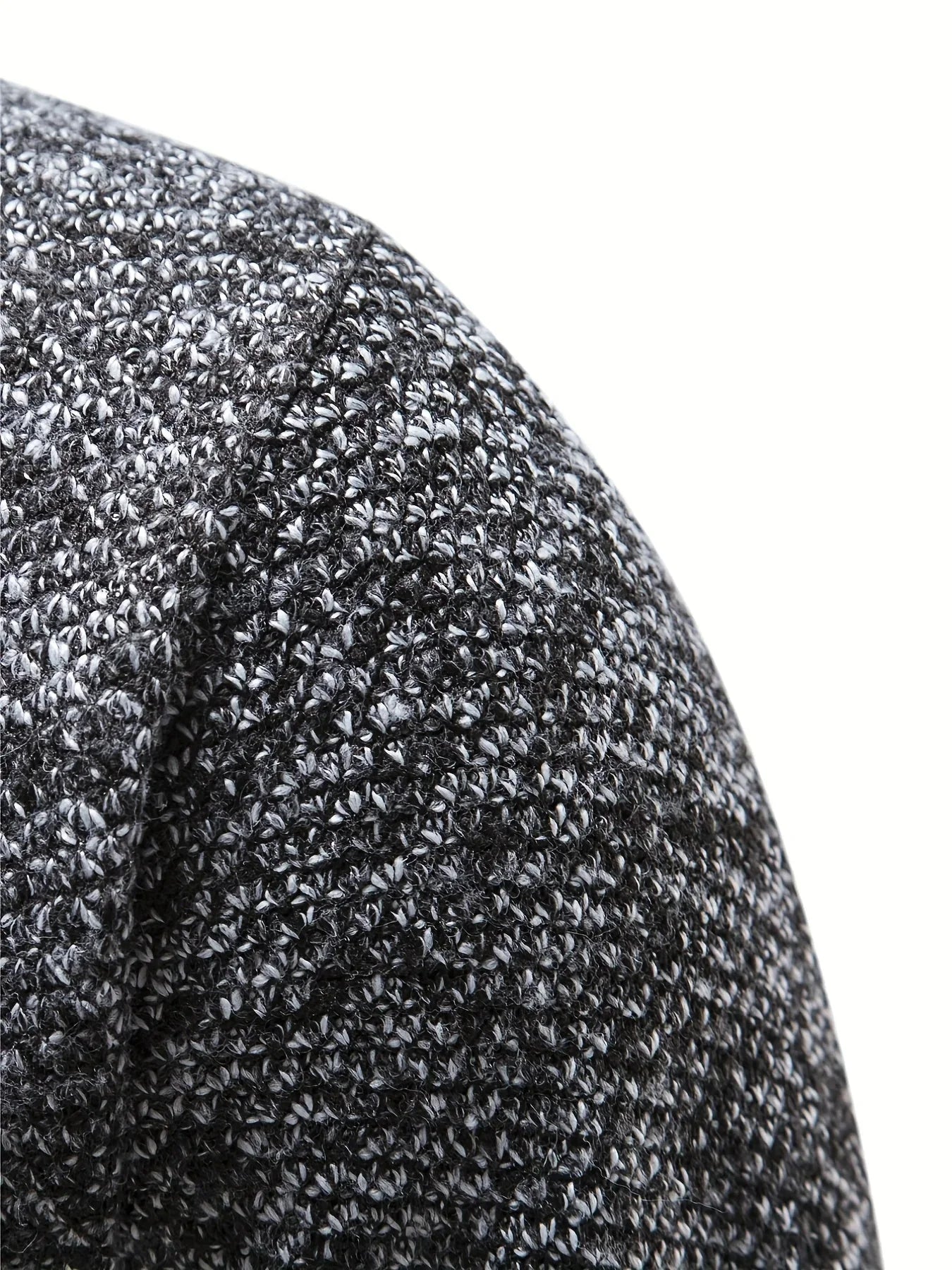 Men’s high-neck quarter-zip knit sweater – men