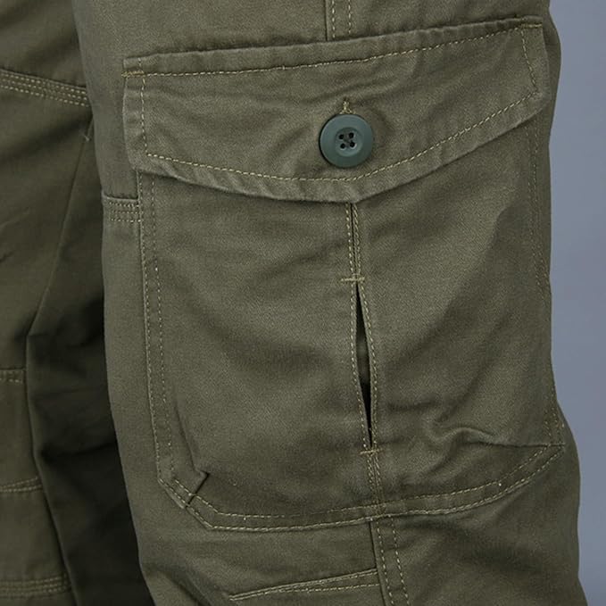 Men’s casual cargo pants with multiple pockets – men