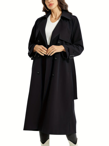 MILA | Long Double-Sided Trench Coat with Belt