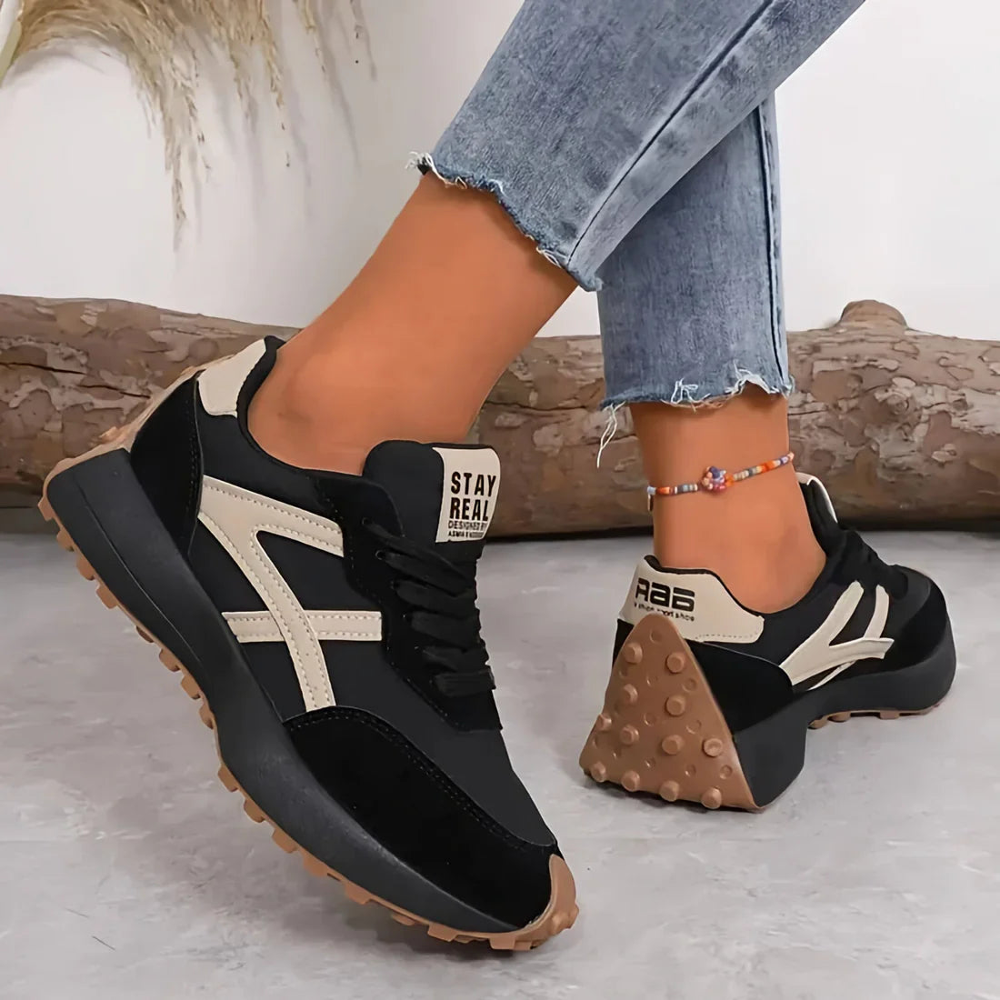 Women's chunky sneakers casual fashion – women