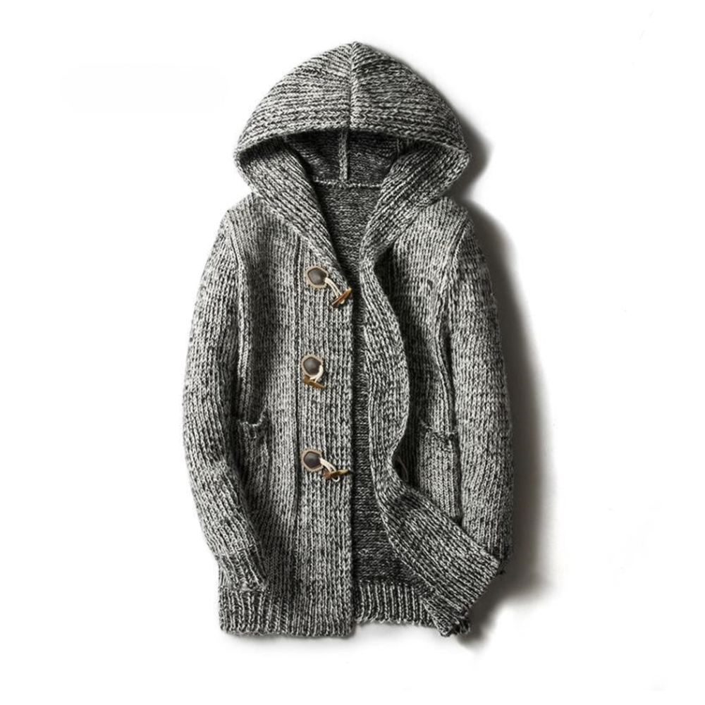 Declan Hooded Knit Cardigan