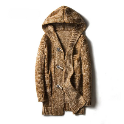 Declan Hooded Knit Cardigan