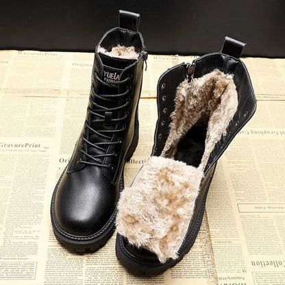 David lace-up leather boots – men