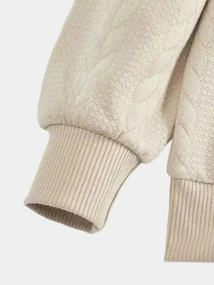 Dirk – classic quarter-zip pullover with stand-up collar