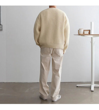 Men’s zip knit cardigan with front pockets – men