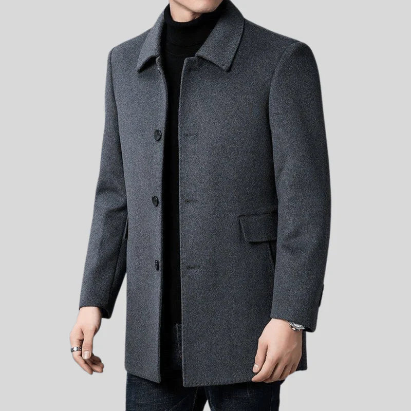 Eckhard – timeless single-breasted coat in a classic cut