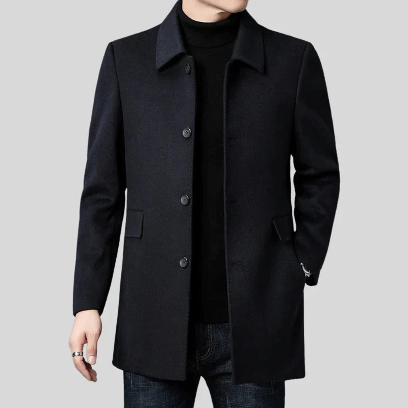 Eckhard – timeless single-breasted coat in a classic cut