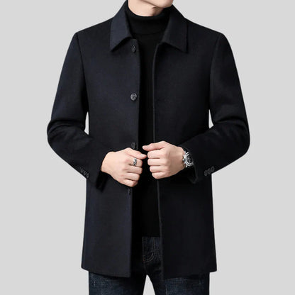 Eckhard – timeless single-breasted coat in a classic cut