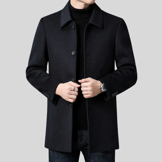 Eckhard – timeless single-breasted coat in a classic cut