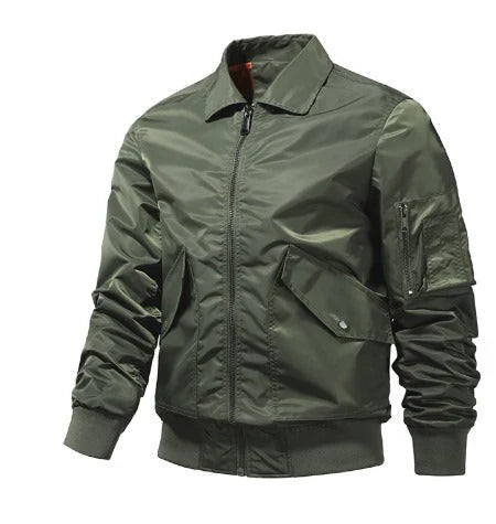 Men's lightweight summer jacket with zipper