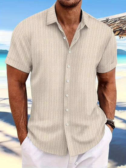 Benjamin – casual shirt with a loose striped pattern