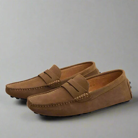 Men’s suede slip-on loafers – men