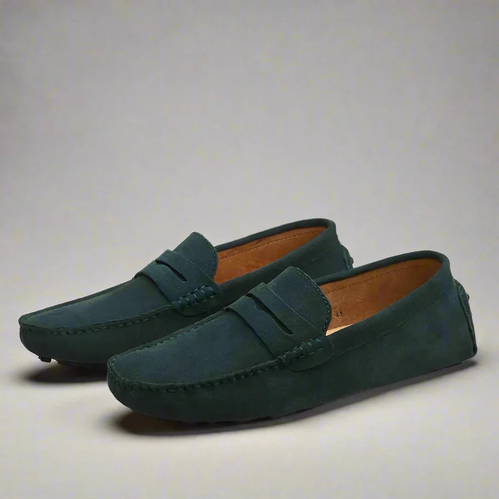 Men’s suede slip-on loafers – men