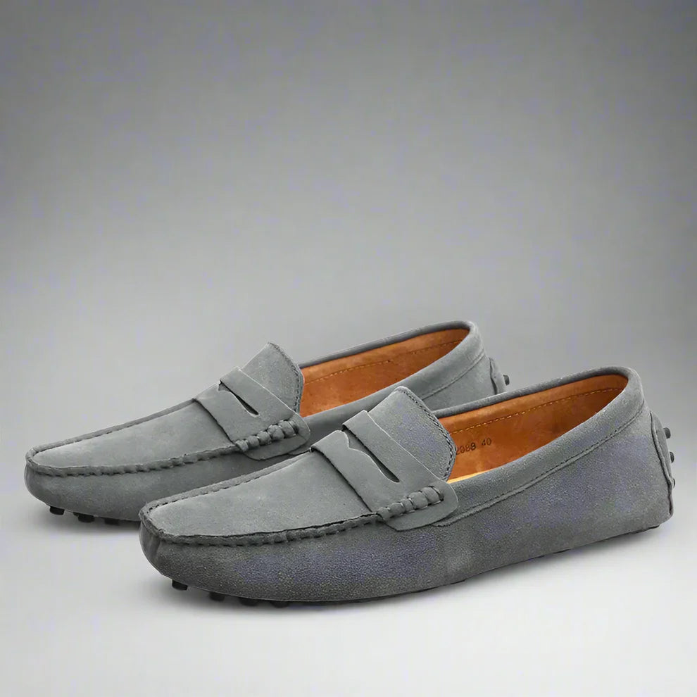 Men’s suede slip-on loafers – men