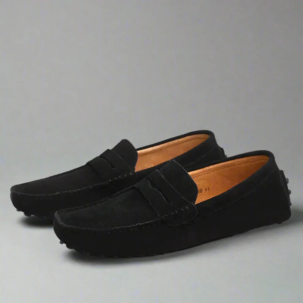 Men’s suede slip-on loafers – men