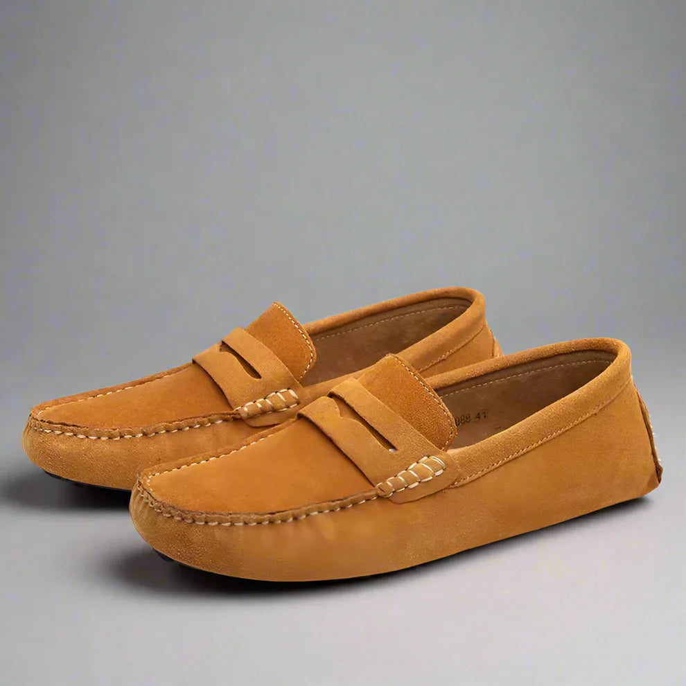 Men’s suede slip-on loafers – men