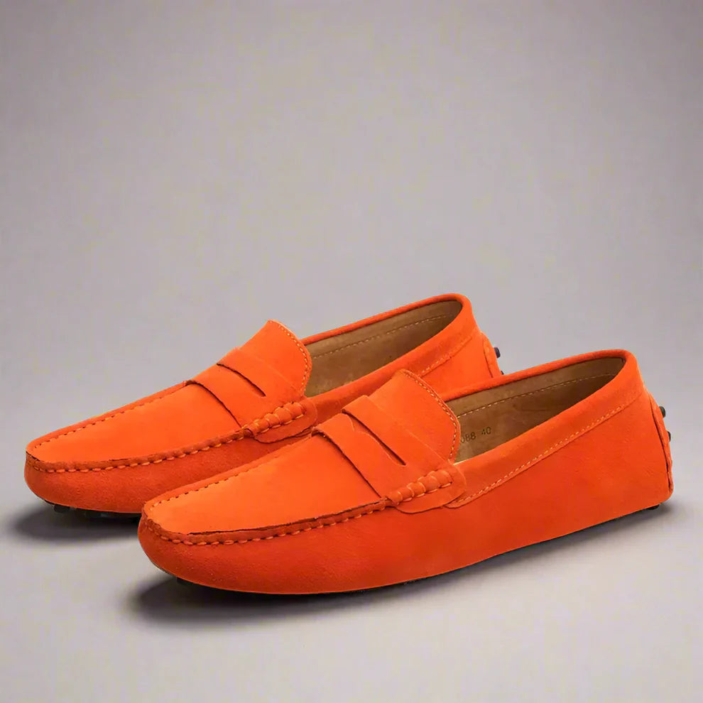 Men’s suede slip-on loafers – men