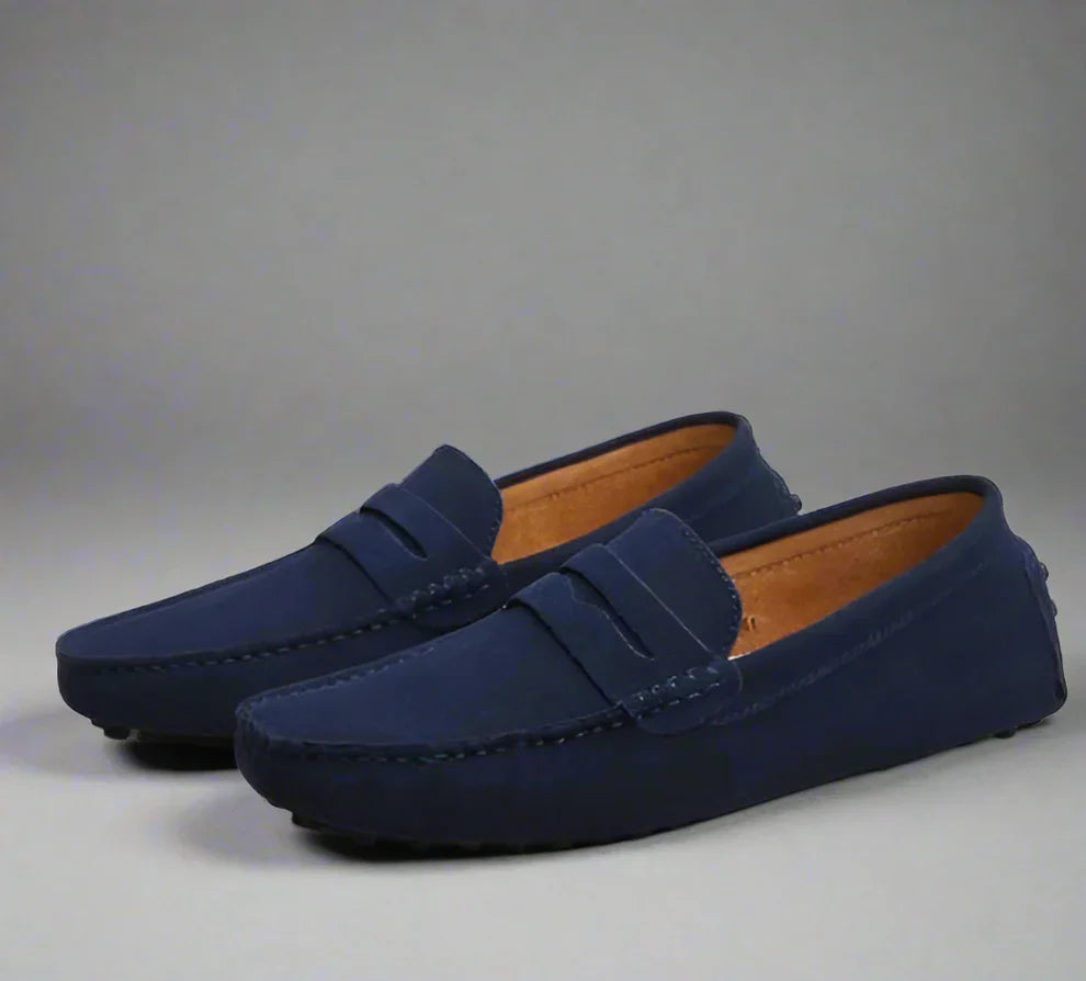 Men’s suede slip-on loafers – men