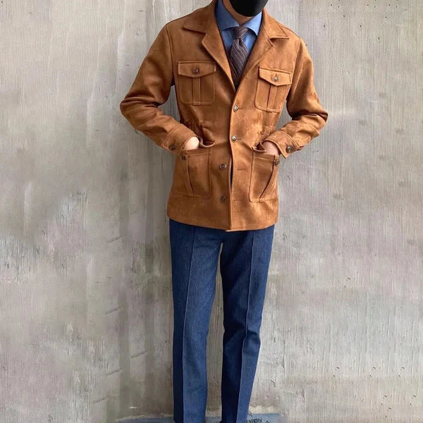 Men’s casual field jacket safari – men