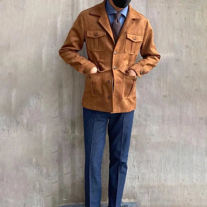 Men’s casual field jacket safari – men