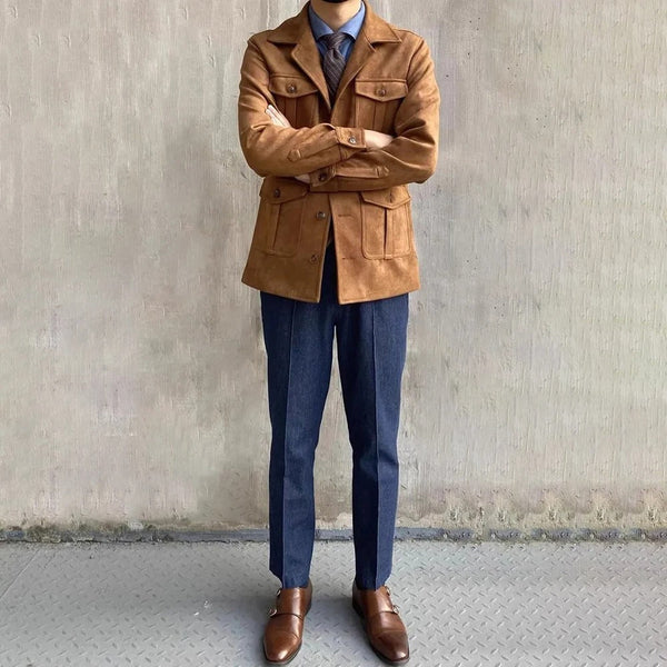 Men’s casual field jacket safari – men