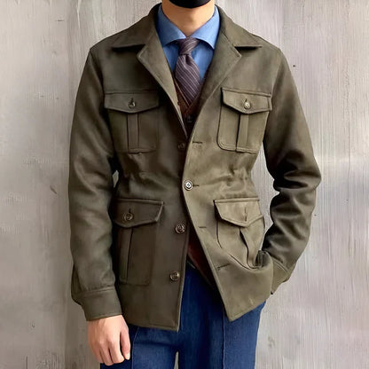Men’s casual field jacket safari – men