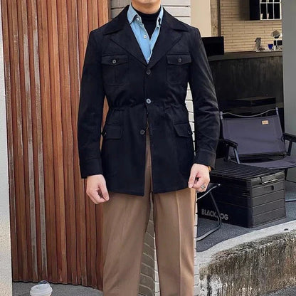 Men’s casual field jacket safari – men