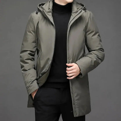 Men's water-repellent winter jacket in a classic design