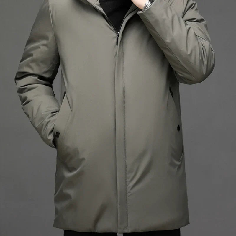 Men's water-repellent winter jacket in a classic design