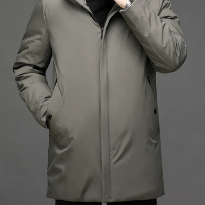 Men's water-repellent winter jacket in a classic design