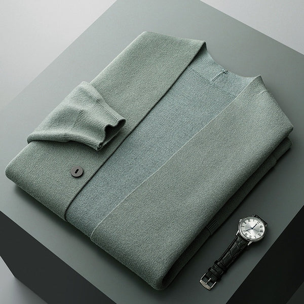 Gerhard – modern knit cardigan with button placket