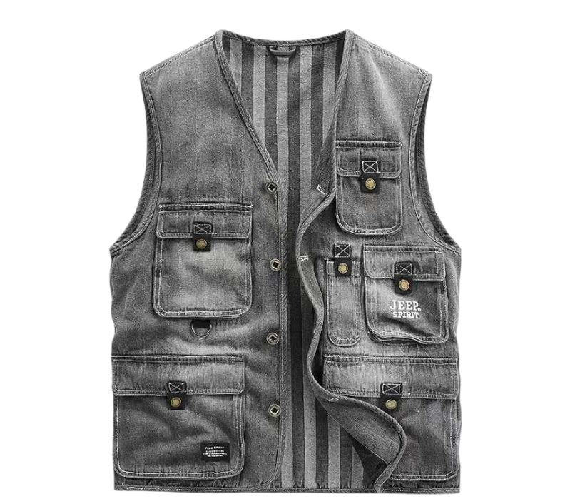 The Free Spirit Denim Utility Vest - Multiple Colors