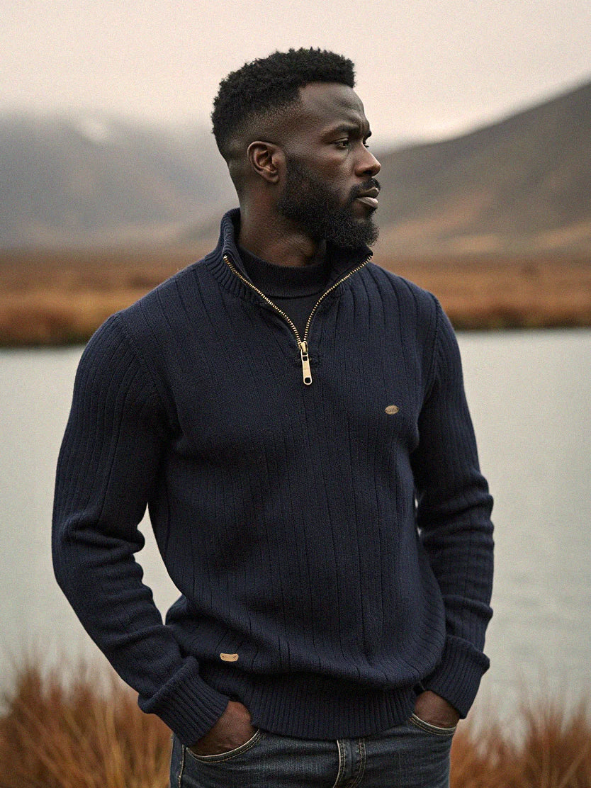 Bernhard classic knit pullover – men