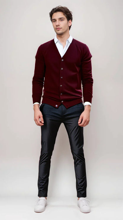 Stefan comfort men's cardigan – soft knit for everyday wear